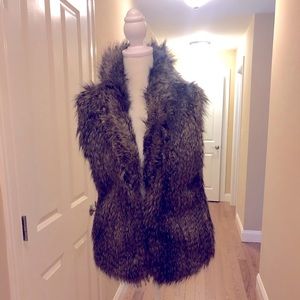 Faux fur vest